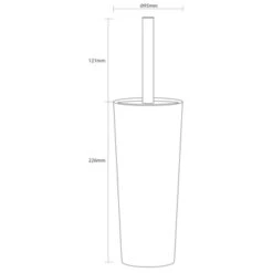 Sealskin Pierra Toiletborstelhouder Wit -Prachtige Badkamerwinkel 123 6922