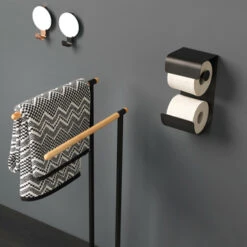 Sealskin Haak Met Spiegel Brix Zwart -Prachtige Badkamerwinkel 123 6943