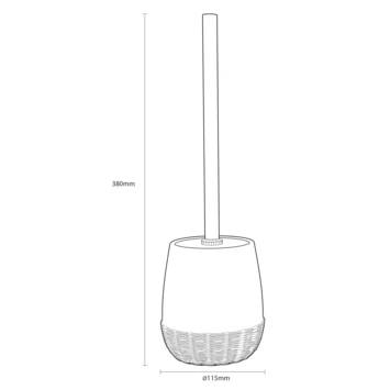 Sealskin Toiletborstel Met Houder Braid Wit 10 Sealskin Toiletborstel Met Houder Braid Wit - Afbeelding 8