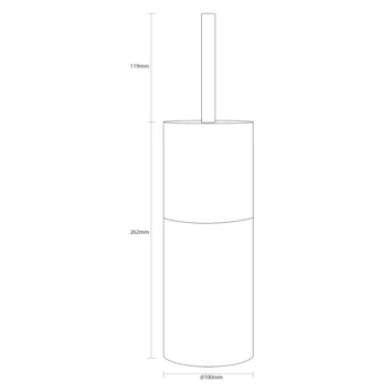 Sealskin Toiletborstelhouder Doppio Ecru 9 Sealskin Toiletborstelhouder Doppio Ecru - Afbeelding 7