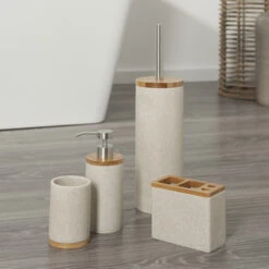 Sealskin Toiletborstelgarnituur Grace Zand -Prachtige Badkamerwinkel 123 6989