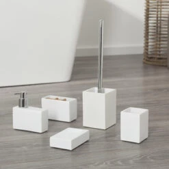 SEALSKIN Tiger Toiletborstelhouder Cura Wit -Prachtige Badkamerwinkel 123 7029