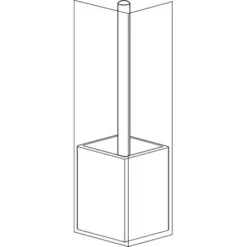 SEALSKIN Tiger Toiletborstelhouder Cura Wit -Prachtige Badkamerwinkel 123 7031