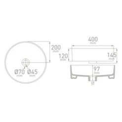 Van Marcke Waskom Phaedra Opbouw Mat Grijs Keramiek 40x40x14.5 Cm -Prachtige Badkamerwinkel 123 7157