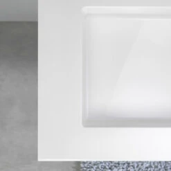 Tiger Reverse Meubelset 60 Cm Met 2 Lades Naturel Eik / Mat Wit Inclusief Quadro Wastafel Hoogglans Wit -Prachtige Badkamerwinkel 123 725