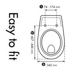 Cedo Wellness Wc Bril Softclose Duroplast -Prachtige Badkamerwinkel 123 7336