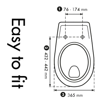 Cedo Mojave Beach Wc Bril Wit Softclose Duroplast 6 Cedo Mojave Beach Wc Bril Wit Softclose Duroplast - Afbeelding 4