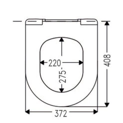 Cedo Delray Wc Bril Wit Softclose D-vorm Duroplast -Prachtige Badkamerwinkel 123 7436