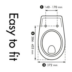 Cedo Delray Wc Bril Wit Softclose D-vorm Duroplast -Prachtige Badkamerwinkel 123 7437