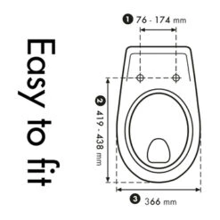Cedo Icebrown Wc Bril Softclose Duroplast -Prachtige Badkamerwinkel 123 7453