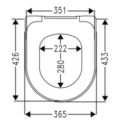 Cedo Solla Wc Bril Wit Softclose D-vorm Duroplast -Prachtige Badkamerwinkel 123 7498
