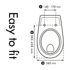 Cedo Solla Wc Bril Wit Softclose D-vorm Duroplast -Prachtige Badkamerwinkel 123 7499