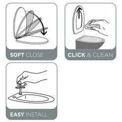 Tiger Wc-bril Blade Wit Met Sofclose En Quick-release -Prachtige Badkamerwinkel 123 7513