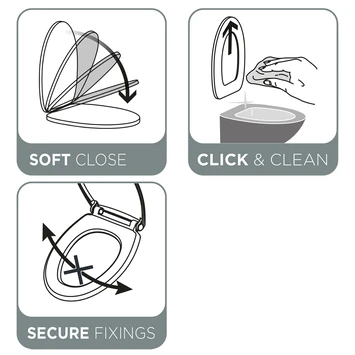 Tiger WC Bril Amadora Pergamon Kunststof Met Softclose 9 Tiger WC Bril Amadora Pergamon Kunststof Met Softclose - Afbeelding 7