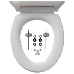 Tiger WC Bril Speckels Duroplast Zwart-wit -Prachtige Badkamerwinkel 123 7567