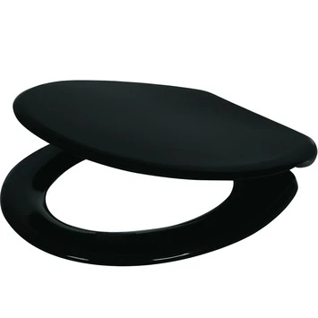 Handson WC Bril Usko Zwart Kunststof Met Softclose 4 Handson WC Bril Usko Zwart Kunststof Met Softclose - Afbeelding 2