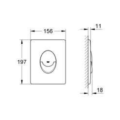 Grohe Bedieningsplaat Start Zwart Mat Voor Solido 9 Grohe Bedieningsplaat Start Zwart Mat Voor Solido -Prachtige Badkamerwinkel 123 7696