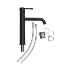 Atlantic Keukenkraan Kaden Met Hendel Zwart -Prachtige Badkamerwinkel 123 7782