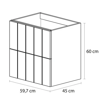 Tiger Maryport Badkamermeubelset 60 Cm Mat Wit Met Matzwarte Polybeton Wastafel En Matzwarte Grepen 12 Tiger Maryport Badkamermeubelset 60 Cm Mat Wit Met Matzwarte Polybeton Wastafel En Matzwarte Grepen - Afbeelding 10