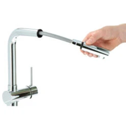 Atlantic Keukenkraan Stephen Met Hendel En Uittrekbare Sproeikop Chroom -Prachtige Badkamerwinkel 123 7834