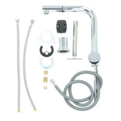 Atlantic Keukenkraan Stephen Met Hendel En Uittrekbare Sproeikop Chroom -Prachtige Badkamerwinkel 123 7835