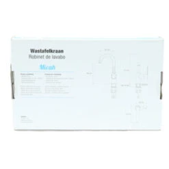 Atlantic Wastafelkraan Micah Met Hendel Chroom -Prachtige Badkamerwinkel 123 7877