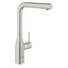 Grohe Colours Keukenkraan Essence New RVS Met Uittrekbare Mousseur -Prachtige Badkamerwinkel 123 7905