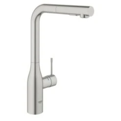 Grohe Colours Keukenkraan Essence New RVS Met Uittrekbare Mousseur