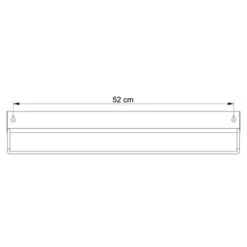 Sealskin Brix Wandrek Met Handdoekrek 55 Cm Wit -Prachtige Badkamerwinkel 123 8