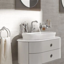 GROHE Wastafelkraan Essence M-size Met Hendel En Waste Chroom -Prachtige Badkamerwinkel 123 8027