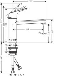 Hansgrohe Keukenkraan Focus M43 Met Hendel Chroom 120 9 Hansgrohe Keukenkraan Focus M43 Met Hendel Chroom 120 -Prachtige Badkamerwinkel 123 8042