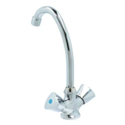 OK Keukenkraan 2-knops Chroom -Prachtige Badkamerwinkel 123 8203