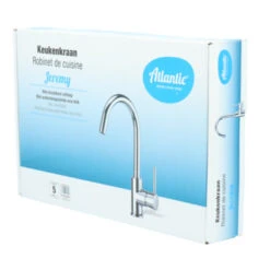 Atlantic Keukenkraan Jeremy Met Hendel Chroom -Prachtige Badkamerwinkel 123 8240