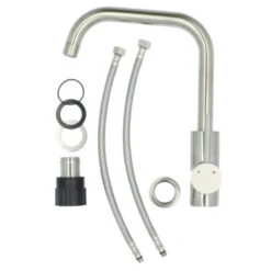 Handson Keukenkraan Olivier Met Hendel RVS 25 Handson Keukenkraan Olivier Met Hendel RVS -Prachtige Badkamerwinkel 123 8260