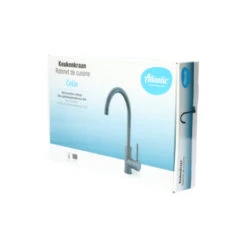 Atlantic Keukenkraan Colin Met Hendel Zwart -Prachtige Badkamerwinkel 123 8289