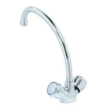 Handson Keukenkraan Thomas 2-knops Chroom Met Uitloop 235mm 5 Handson Keukenkraan Thomas 2-knops Chroom Met Uitloop 235mm - Afbeelding 3