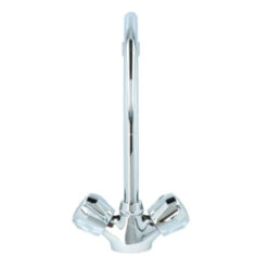 Handson Keukenkraan Thomas 2-knops Chroom Met Uitloop 235mm 18 Handson Keukenkraan Thomas 2-knops Chroom Met Uitloop 235mm -Prachtige Badkamerwinkel 123 8295