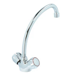 Handson Keukenkraan Thomas 2-knops Chroom Met Uitloop 235mm 19 Handson Keukenkraan Thomas 2-knops Chroom Met Uitloop 235mm -Prachtige Badkamerwinkel 123 8296