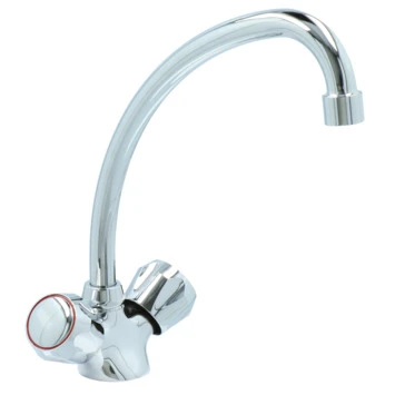 Handson Keukenkraan Thomas 2-knops Chroom Met Uitloop 235mm 9 Handson Keukenkraan Thomas 2-knops Chroom Met Uitloop 235mm - Afbeelding 7