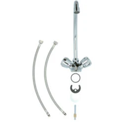 Handson Keukenkraan Thomas 2-knops Chroom Met Uitloop 235mm 25 Handson Keukenkraan Thomas 2-knops Chroom Met Uitloop 235mm -Prachtige Badkamerwinkel 123 8302