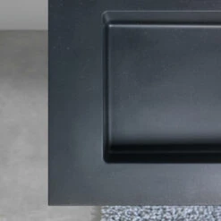 Tiger Reverse Meubelset 120 Cm Met 2 Lades Chalet Eik / Mat Zwart Inclusief Quadro Wastafel Dubbel Mat Zwart -Prachtige Badkamerwinkel 123 844