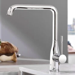 GROHE Keukenkraan Essence L-size Met Hendel Chroom -Prachtige Badkamerwinkel 123 8500