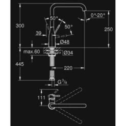 GROHE Keukenkraan Essence L-size Met Hendel Chroom -Prachtige Badkamerwinkel 123 8502