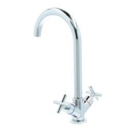 Aqualino Keukenkraan Ceronda 2-knops Chroom -Prachtige Badkamerwinkel 123 8518