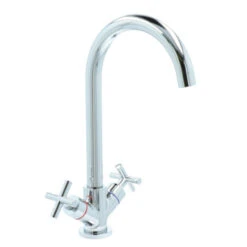 Aqualino Keukenkraan Ceronda 2-knops Chroom -Prachtige Badkamerwinkel 123 8522