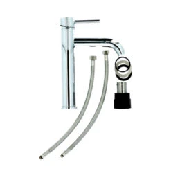 Atlantic Wastafelkraan Spencer Met Hendel Chroom -Prachtige Badkamerwinkel 123 8554