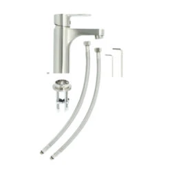 Atlantic Wastafelkraan Parker Met Hendel RVS -Prachtige Badkamerwinkel 123 8599