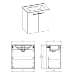 Atlantic Badmeubel Clara 60cm Twee Deuren Wit 7 Atlantic Badmeubel Clara 60cm Twee Deuren Wit -Prachtige Badkamerwinkel 123 860