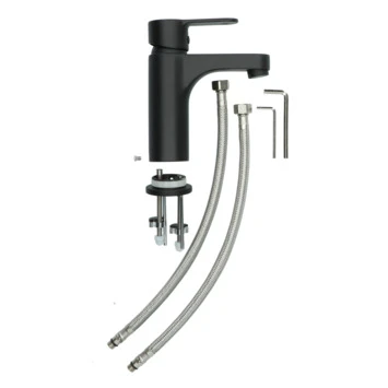 Atlantic Wastafelkraan Parker Met Hendel Zwart 13 Atlantic Wastafelkraan Parker Met Hendel Zwart - Afbeelding 11