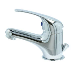 OK Wastafelkraan Met Hendel En Waste Chroom -Prachtige Badkamerwinkel 123 8653